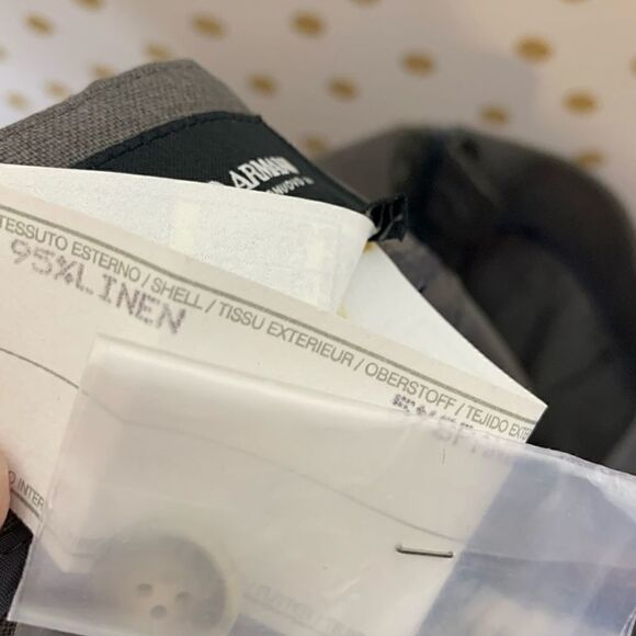 𝅺GIORGIO Armani Borgo 21 Black Label Linen Pants 12 - Picture 7 of 7